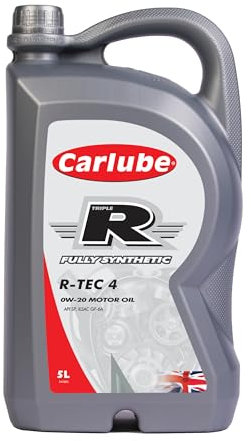 Carlube Triple R 0W-20 API SP, ILSAC GF-6A Fully Synthetic Engine Oil R-TEC 4 5L