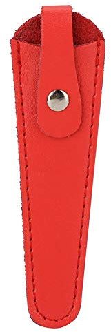Borsa per forbici per capelli salone, Borsa per fodero di sicurezza per forbici, Borsa per forbici professionale in pelle PU Supporto per forbici portatile, Holster Organizer Strumenti per(rosso)