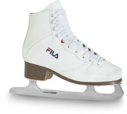 FILA Damen FILA Eve Ace Kunstlaufschlittschuh f r Damen Eiskunstlauf Eislaufen Edelstahlkufe Starker H, Weiß, 39 EU