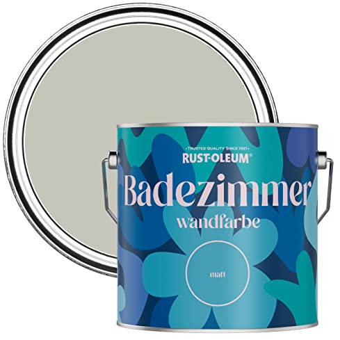 Rust-Oleum Grey Water-Resistant Bathroom Wall & Ceiling Paint - Tyne Fog 2.5L