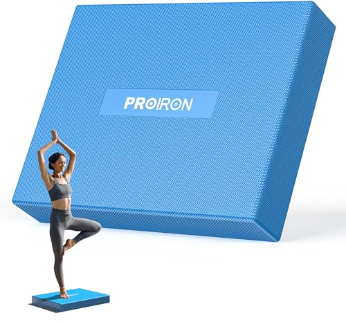 PROIRON Cojin de Equilibrio,Superior PU Estera de Equilibrio,5.5cm Espesor,Colchoneta de Espuma,Colchoneta de Entrenamiento,Utilizada para Entrenar el Equilibrio y la Coordinación del Cuerpo-NOT TPE!