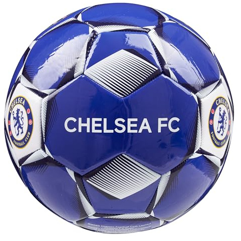 Chelsea F.C.Ballon de Foot Taille 3, 4 ou 5, Ballon Officiel du Club, Idée Cadeau pour Fan de Foot