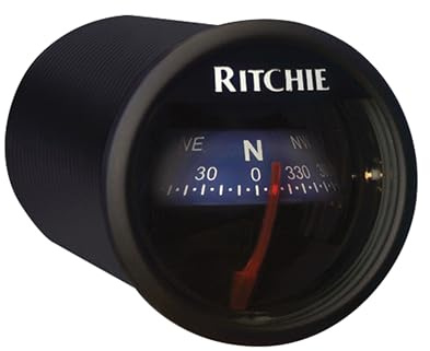 Ritchie Navigation X-23BU RitchieSport Compass - Dash Mount, Black with Blue Dial