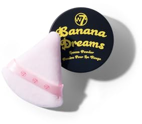 W7 Banana Dreams Application Set - Yellow-Toned Loose Setting Face Powder & Triangle Precision Powder Puff