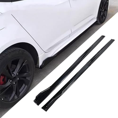 NFNFFC Auto Minigonne Laterali per Fiat Tipo (358) Wagon 2016 2017-2020 2021 2022 2023 2024, Anti Collisione Pedane Laterali Estensioni Gonna Laterale, Accessori Auto,A-Glossy Black