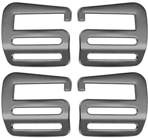 PATIKIL G-krok sadelgjord glidspännen, metall G-krokar sadelgjord spännen klämmor, Grå, 32mm