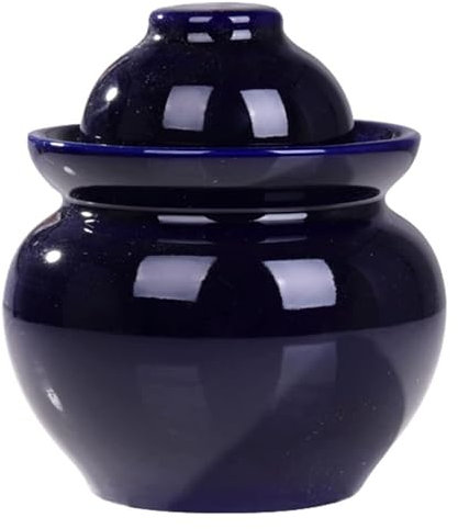 Fermentation Jars，Fermentation Crock Jar,Sauerkraut Crock,Traditional Chinese Ceramic Fermentation Crock Jar Pickling Jar With Water Seal Airlock Lid,Large Thickened Ceramic Pickle Jar Kimchi Pot Stor