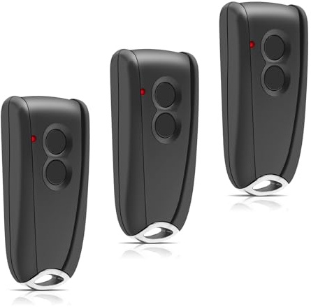 3 Stück Ersatz Handsender für EcoStar RSC2 433, Garagentoröffner Fernbedienung 433,92 Mhz 4 Kanäle Kompatibel mit EcoStar Liftronic 500/700/800, Portronic D2500/D5000/S4000 (Rote LED)
