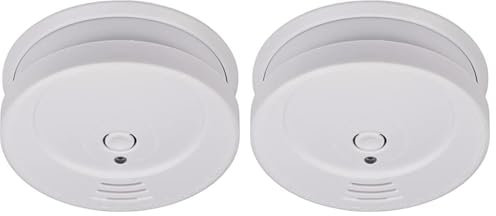 Rilevatore di Fumo RM C 9010 BRENNENSTUHL, Allarme Fumo Certificato EN 14604, Segnale Penetrante da 85 dB, Batteria Sostituibile Durata Min. 1 Anno Inclusa nella Confezione, Sensore Fumo Bianco