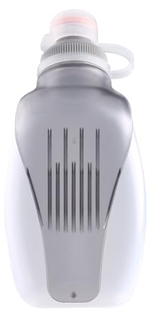 Azarxis Flasque Running Gourde Hydratation Bidon Sport Bouteille d'Eau pour Sac à Dos Ceinture Marathon (250ml avec clip et couvercle - 1 Pièce)