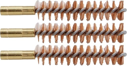 Flachberg Bronzebürste 9 mm Waffenreinigung - Set 3 Stück / .38 / .357 / .375