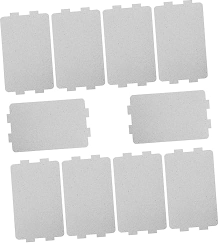 INOOMP 10piezas Lámina De Mica Placas Resistentes Al Calor Para Microondas Láminas Aislantes De Repuesto Para Horno De Microondas