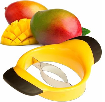 Affettatrice per mango diviso e nucleo mango coltello in acciaio inox manico antiscivolo efficiente taglio frutta fetta veloce fetta accessori da cucina lavabile in lavastoviglie aiuto professionale