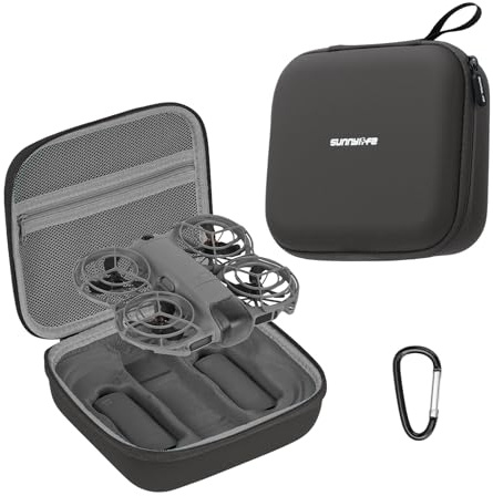 Honbobo Förvaringsväska Bärväska för DJI NEO 2, drönare/RC-N3/Goggles N3/Kombo Förvaringsväska Skyddsväska Drönare Tillbehör för DJI NEO 2, 190 x 173 x 75 mm, Klassisk