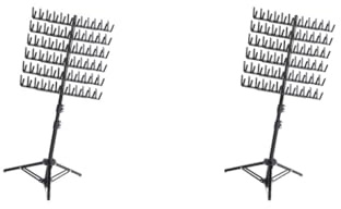 Lot de 2 supports à cheveux à tresser 144 pinces à cheveux pour tressage et coiffeur Noir 41,5 x 13,8 x 9,4 cm