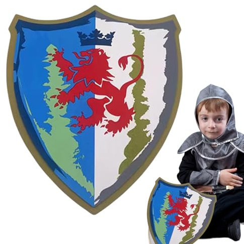 Generico Jouet en mousse pour, jouet avec bouclier en mousse | bouclier médiéval | Bouclier de jeu de rôle en costumes de combat assortis pour garçons et filles