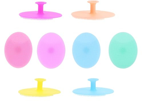 GAROZATION Silikon Badebürsten mit Sanfter Kopfhautmassage 8 Stück für Babys und Kinder und Stressabbau Zufällige Farbe für Dusche und Bad
