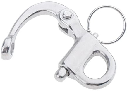 Portable Stainless Steel Marine Shackles - Quick Release Swivel Snap Shackle Safety Swivel Eye Snap Hook - Choose of Sizes - 50mm