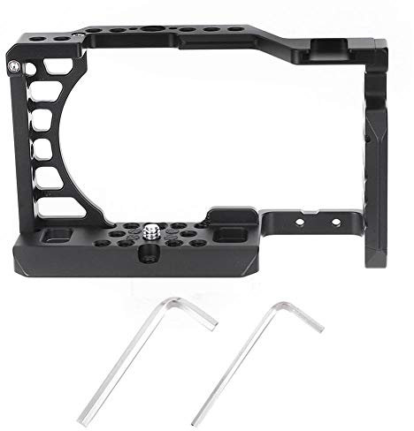 Qiilu Gabbia della macchina fotografica della lega di alluminio, stabilizzatore di fabbricazione di film accessorio della videocamera video di per