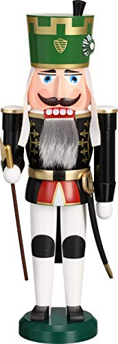 Seiffener Volkskunst Erzgebirgskunst Nussknacker Knappschafftsältester 38 cm Erzgebirge