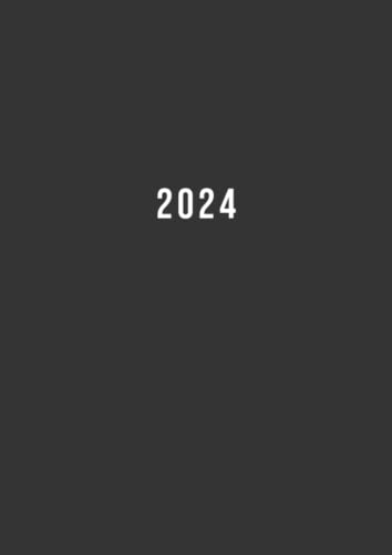 2024: Terminkalender mit Uhrzeiten 5 bis 23h Tag | 1 Woche auf 2 Seiten mit Zeit | A4 Wochenplaner mit Zeiteinteilung | Kalenderbuch Planer Organizer ... Buchkalender Jahresplaner | Soft-Cover Grau