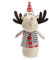 com-four® Figurine d'élan pour la décoration de Noël, Figurine de Renne d'hiver comme Objet de décoration suédois, Joli Tabouret d'angle comme décoration de Chambre ou Cadeau (1 pièce - Rouge)