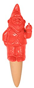 fisura. - Arrosage Automatique Goutte à Goutte en Forme de GNOME Couleur Rouge. Arrosage pour Les Plantes d'intérieur et extérieur avec Une capacité de 100 millilitres.