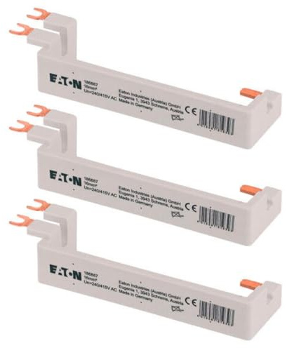 EATON - Lot de 3 barres de pontage verticale 16mm², 1P+N, pour interrupteur différentiel