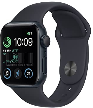Apple Watch SE (2da Gen) [GPS, 40mm] Caja de Aluminio Medianoche con Banda Deportiva Medianoche, Regular (Reacondicionado)
