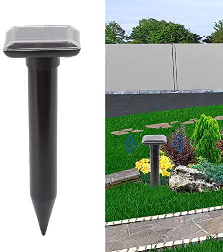 Ejoyous Solar Maulwurfabwehr, Ultraschall Maulwurfschreck Maulwurfvertreiber Katzenschreck Schlangen Maulwurf vertreiber Schädlingsbekämpfung für Garten
