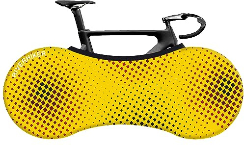 RIVERHIKER Stretchy Bike Wheel Cover, Anti-dust High Elastic Outdoor Indoor Washable Bicycle Protection Storage Bag(Gold)