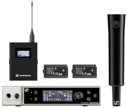 Sennheiser EW-DX SK/SKM-S Base Set R1-9 set combiné système micro sans fil (520-607,8 MHz)
