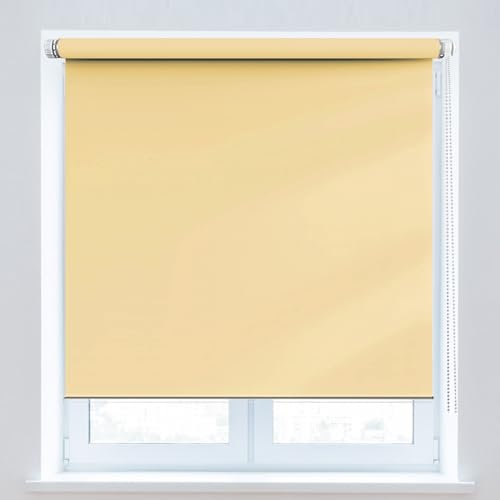 Tende Oscuranti Per Interni 30 x 180 cm Protezione UV per la privacy, Tapparella Avvolgibile, Incl. materiale di montaggio, per Interni Porte e Finestre, Beige