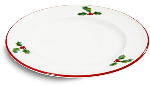 GMUNDNER KERAMIK Plato llano gourmet (27 cm de diámetro), color rojo rubí, hecho a mano en Austria