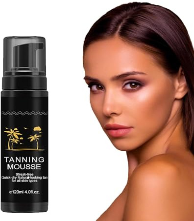 Mousse Auto-Bronzante Sun Secure,Mousse autobronzante pour un bronzage Naturel Sans Exposition au Soleil,Hâle Naturel,Hydratant,Pour les Peaux Sensibles,Cadeau de la Fête des Mères (1PCS)
