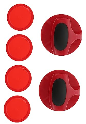 Parliky 1satz Air Hockey Pucks Und Drücker Set Für Tischspiele Ersatzteile Für Airhockey Und Eishockey Umweltfreundliches Kunststoffmaterial Für Spielzimmer Und Arcade-tische