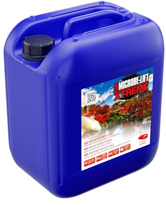 ARKA Pond Xtreme - 5 L - Rend l'eau du Bassin de Jardin Propre aux Poissons, élimine Le Chlore et l'ammoniaque, sans Danger pour Tous Les habitants du Bassin.