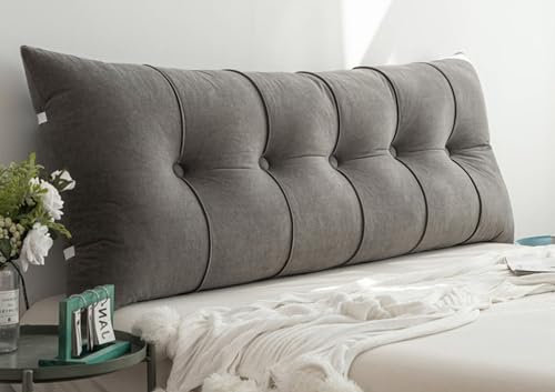 Bett Kopfteil Kissen Weiches Komfortables Entfernbar Rückenkissen Bett 60/80/140/150/120/180/200cm Lesen Kissen Kopfteil Gepolstert Bett Rückenlehne Waschbar Betten Sofa Rückenpolster (Color : #4, S