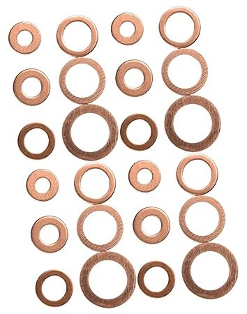 Gatuida 110stücke Teiliges Kupferdichtungen Für Ölablassschrauben Hochwertige Gasket-ringe Für Motor Generator Und Maschinen Leicht Langlebig Hervorragende Elektrische Und Thermische