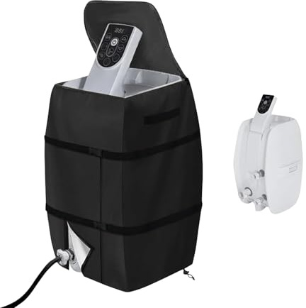 ACESOME Warmwasserbereiter Pumpenabdeckung,Spa-Heizungspumpenabdeckung, 54x43 x38cm Lazy Spa Abdeckung, Pump Cover für Whirlpool aufblasbare Badewanne (Schwarz)
