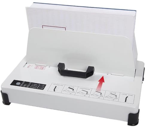 GAYAYAS Thermobindegerät, Thermobuchbinder 50 mm Bindungsstärke, Buchbindematerial A3/A4/A5-Dokument, für Zuhause, Büro, Vertrag