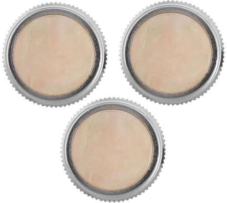 Trompetenknöpfe 3 Stück mit Sicherem Snap Design für Trompete und Tuba | Metall und Muschel, Beige Ausführung, Fein Gearbeitetes Zubehörteil, Ersatz für Reparatur und Austausch