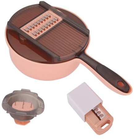 Gatuida Rallador De Verduras y Cortador Multifuncional De Cocina De Acero Inoxidable Herramienta Para Picar y Cortar Verduras Para Cocina y Preparación De Alimentos