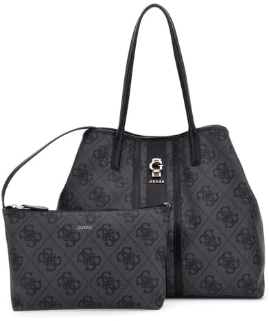 GUESS Shopper Erenia 2 in 1 Tote Coal Logo dunkelgrau