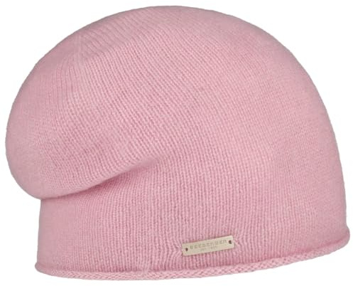 Seeberger Kaschmir Beanie mit Rollrand Kaschmirmütze Strickmütze Wintermütze Mütze Long Beanie Strickmütze Beanie Oversize