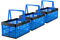 Grizzly set da 3 Cassetta Pieghevole con manici - 16 L - Contenitore Portaoggetti - Impilabile