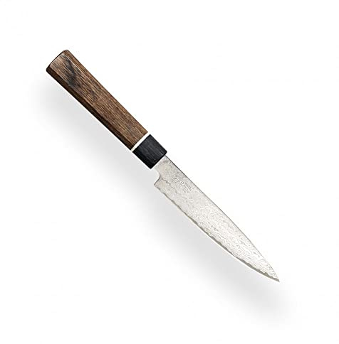 Suncraft VG-10 Black Damascus & Couteau de cuisine & Damas Couteaux de Chef 120 mm & Professionnel Japon Acier 67 couches avec manche en Pakkawood