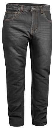 GREAT BIKERS GEAR - Herren Motorradhose mit Aramid-Futter, Motorradhose mit verstärkter Schutzschicht und kostenlosem Knie- und Hüftprotektor.