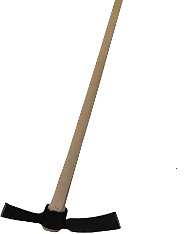 Srendi® Heavy Duty Mattock 5lb Head and 36” Solid Wooden Handle