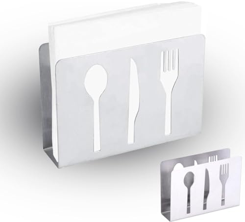 Agatige Porta tovaglioli in acciaio inox, Dispenser moderno per tovaglioli di carta per la decorazione della sala da pranzo della cucina